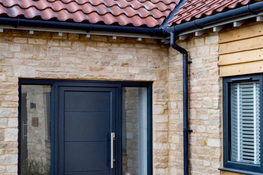 anthracite grey gutters
